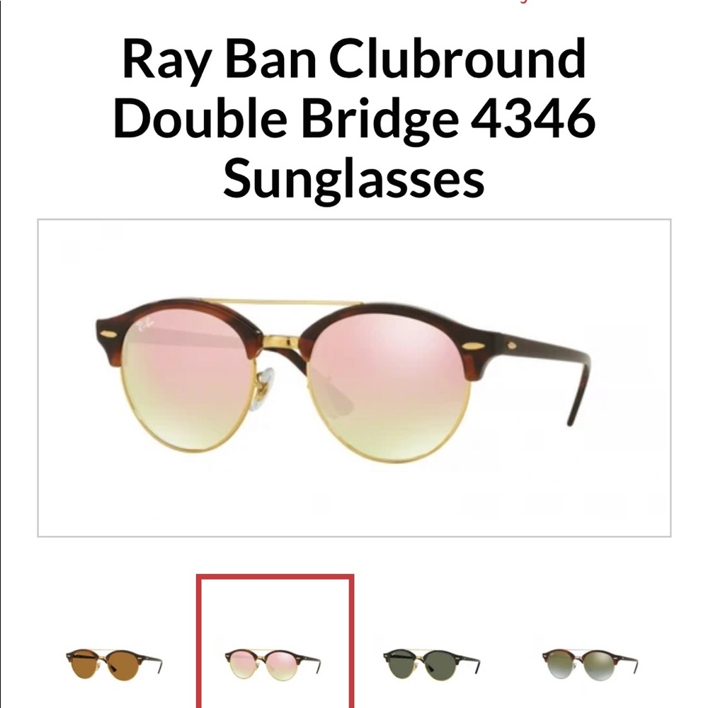 EUC Ray-Ban Clubmaster Clubround Sunglasses